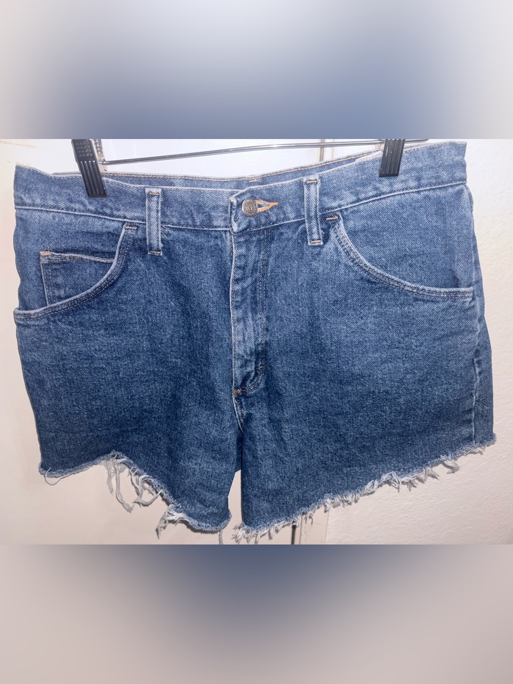Vintage Wrangler Originals Relaxed Fit Women’s Cut Off Shorts Denim Size 32
